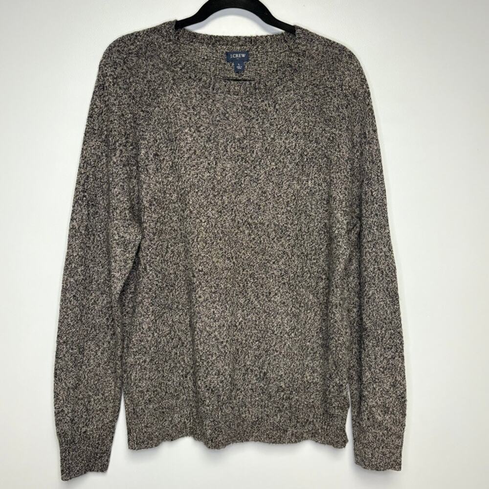 J. Crew Casual Neutral Wool‎ Blend Old Money Dad Grandpacore Sweater Sz L